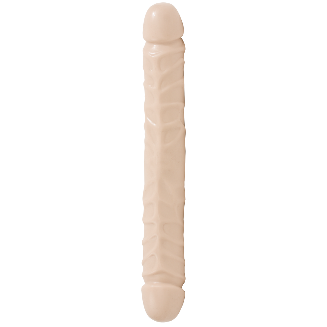 Jr. Veined Double Header – Dildo met Dubbele Einden – 12 / 30 cm