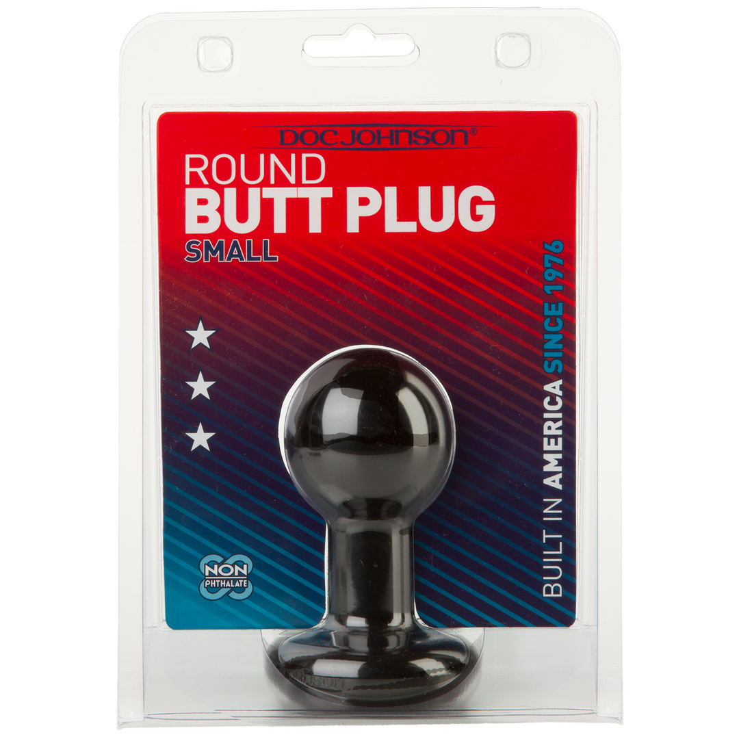 The Classic – Round Butt Plug – Small – Black