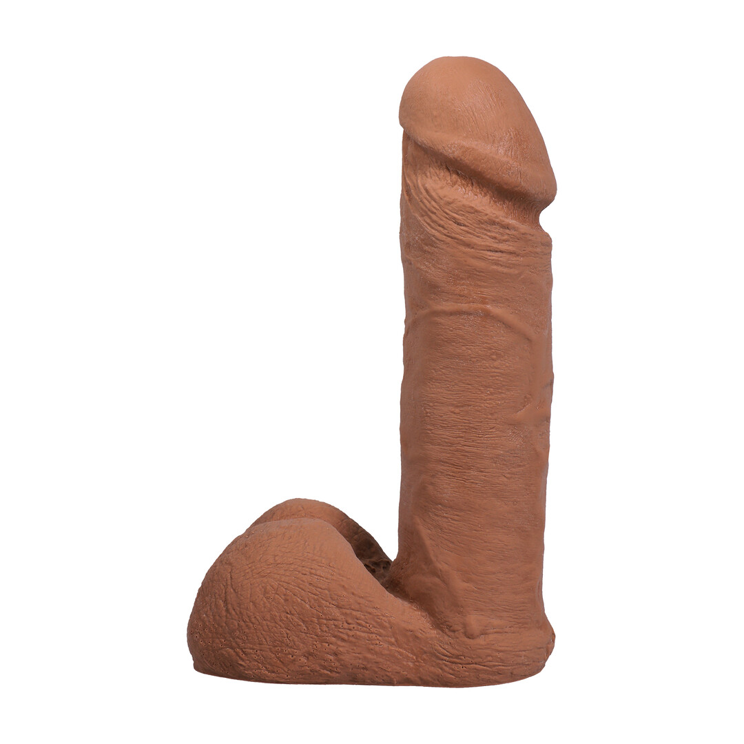 Realistische Cock met Ballen – Verwijderbare Vac-U-Lock Zuignap – ULTRASKYN – 6 / 16,5 cm – Karamel