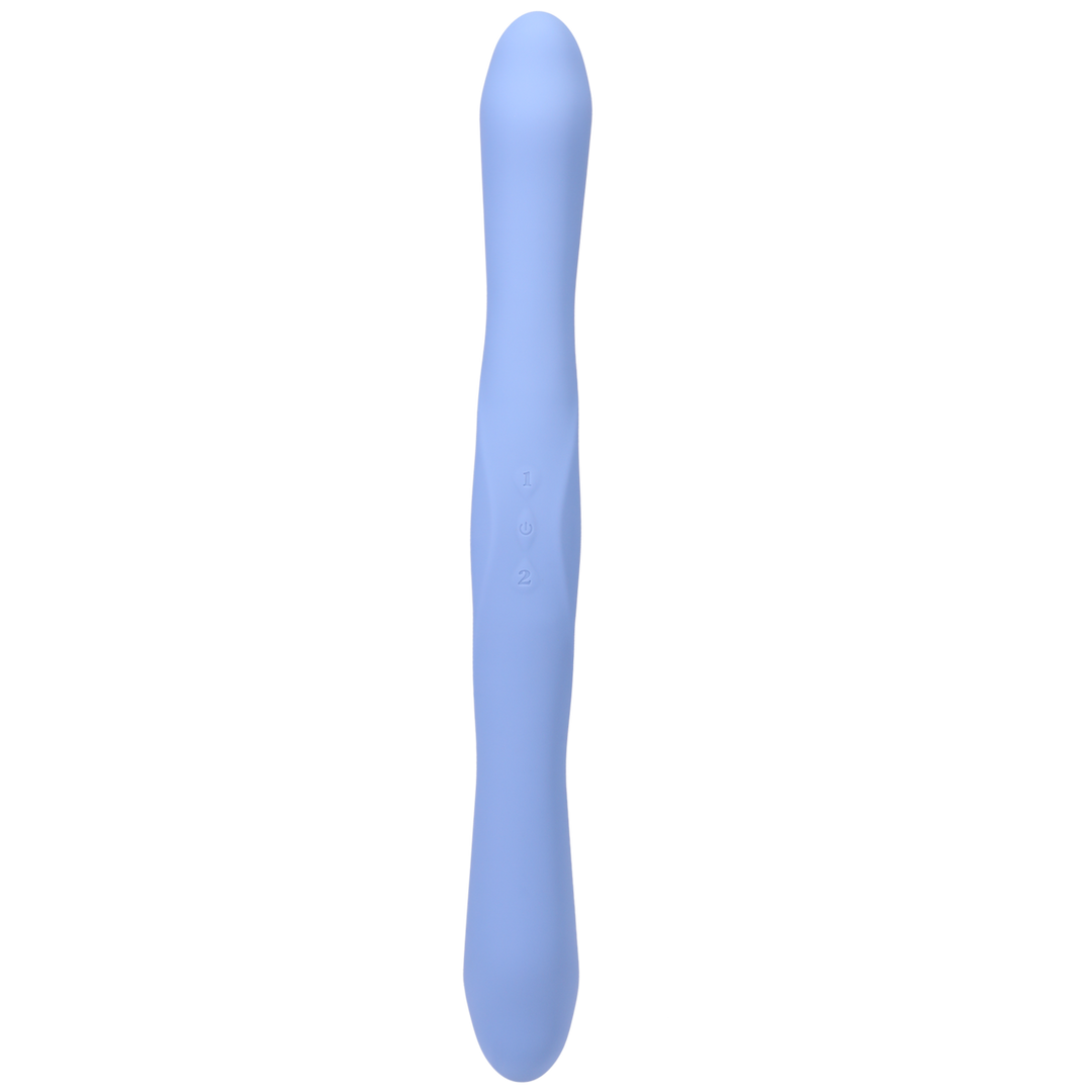 Duet – Double Ended Vibrator met Draadloze Afstandsbediening – Periwinkle