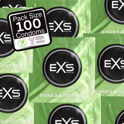 EXS 3 in 1 - Geribbeld, Gevuld en Uitgebreid - Condoms - 100 Stuks