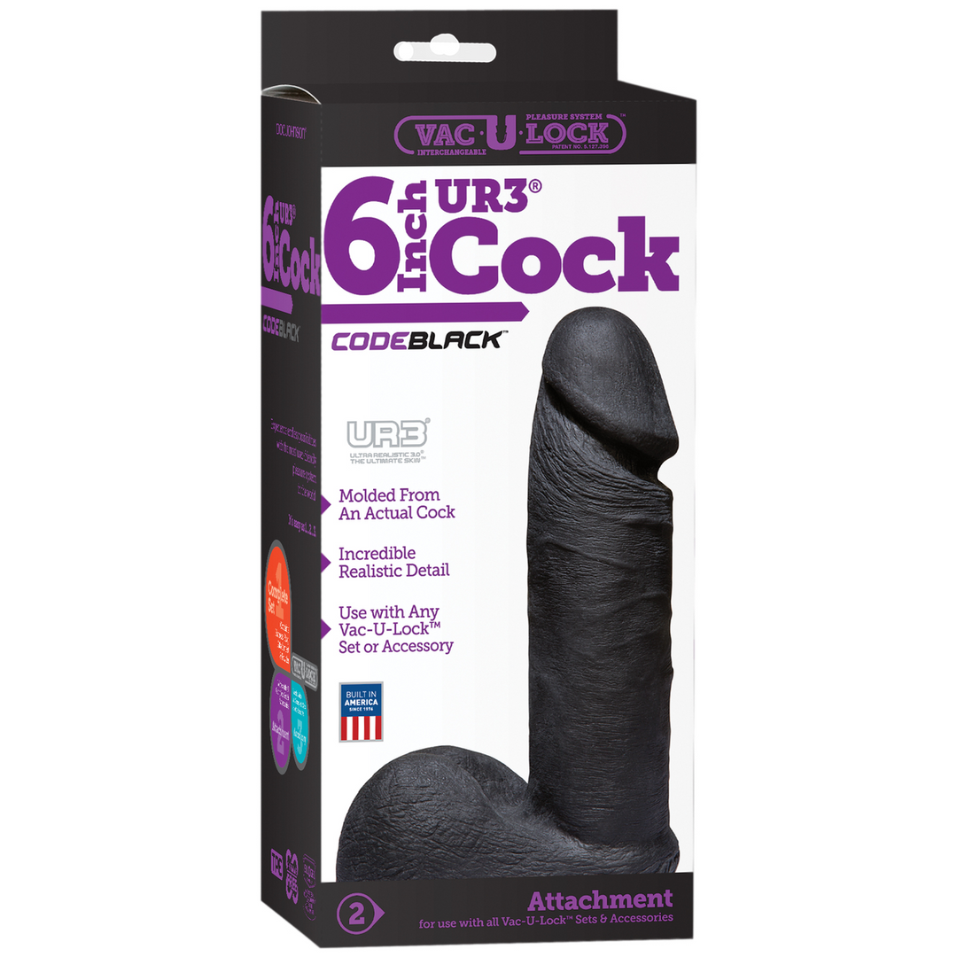 CodeBlack – ULTRASKYN Dildo – 6 / 15 cm