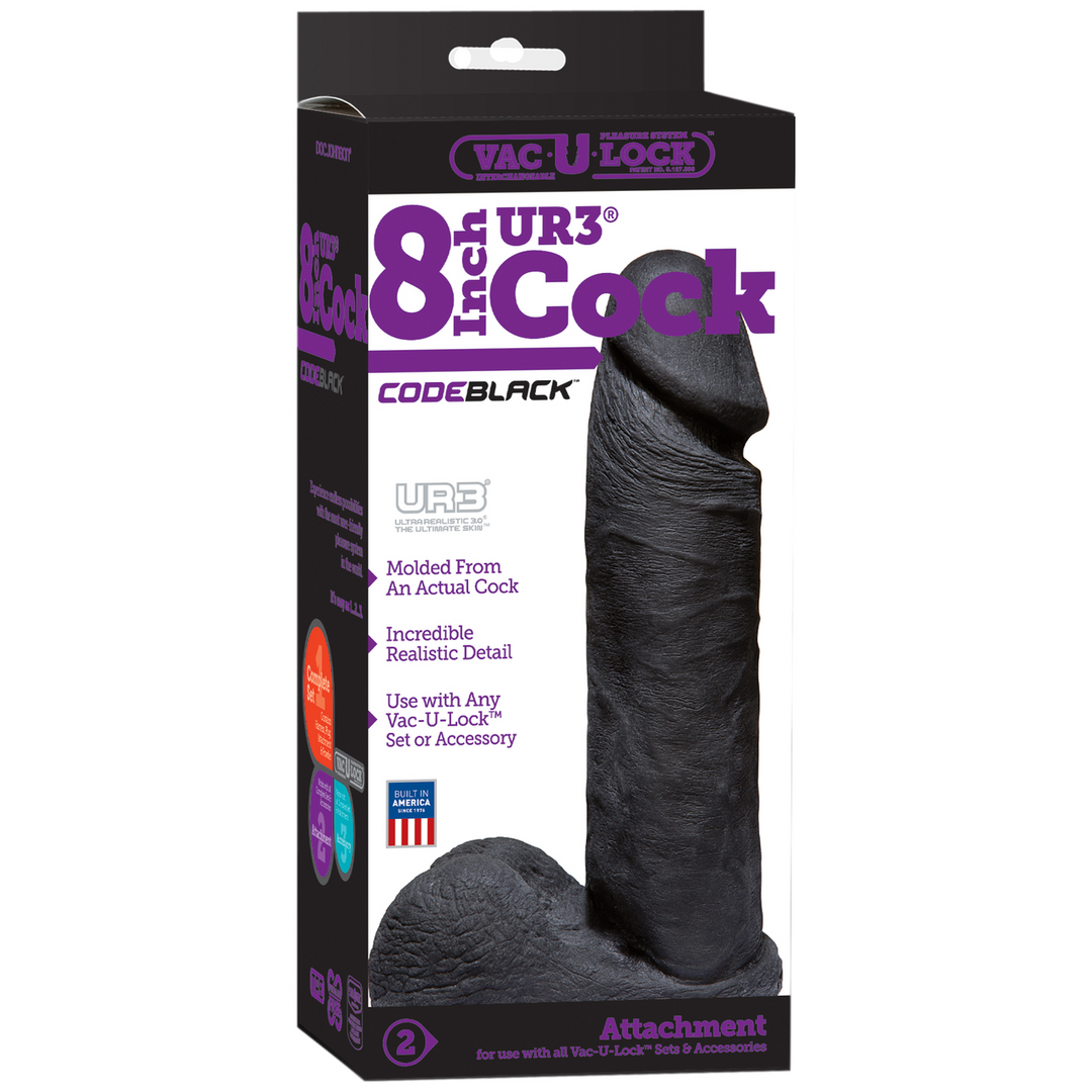 CodeBlack – ULTRASKYN Dildo – 8 / 20 cm