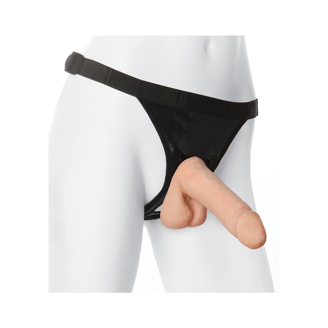 ULTRASKYN Harness en Dildo – 7 / 18 cm