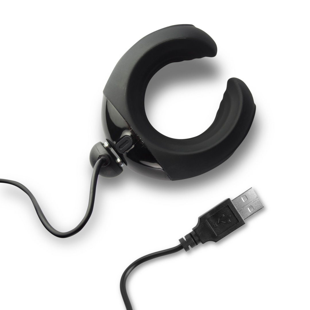 Echo – Vibrerende C-Vorm Masturbator – Zwart