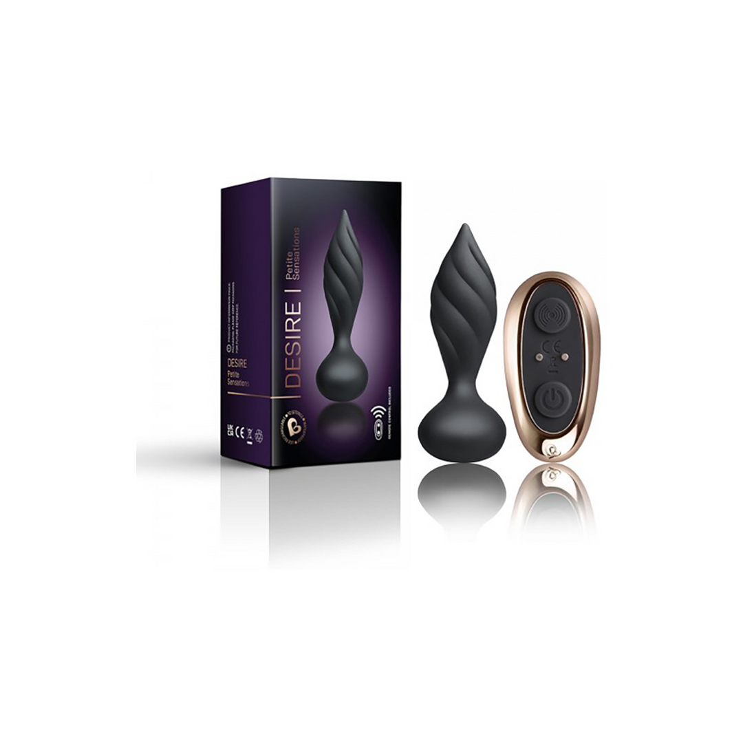 Petite Sensations Desire – Vibrerende Butt Plug met Structuur