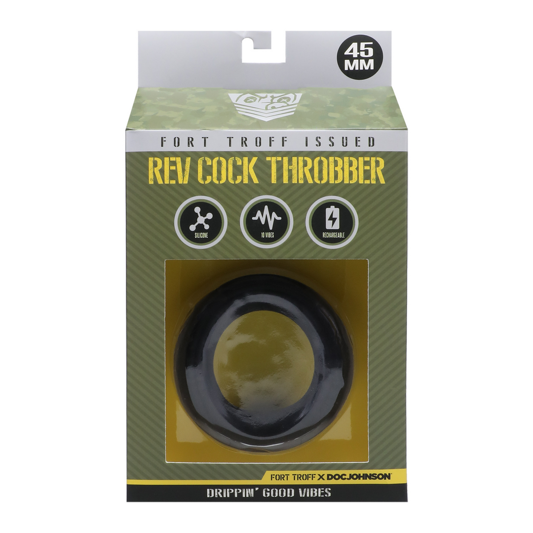 Rev Cock Throbber – Vibrerende Cockring – Zwart