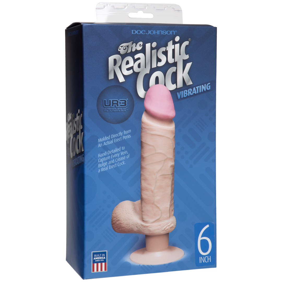 Vibrerende Dildo met Ballen – 6 / 15 cm