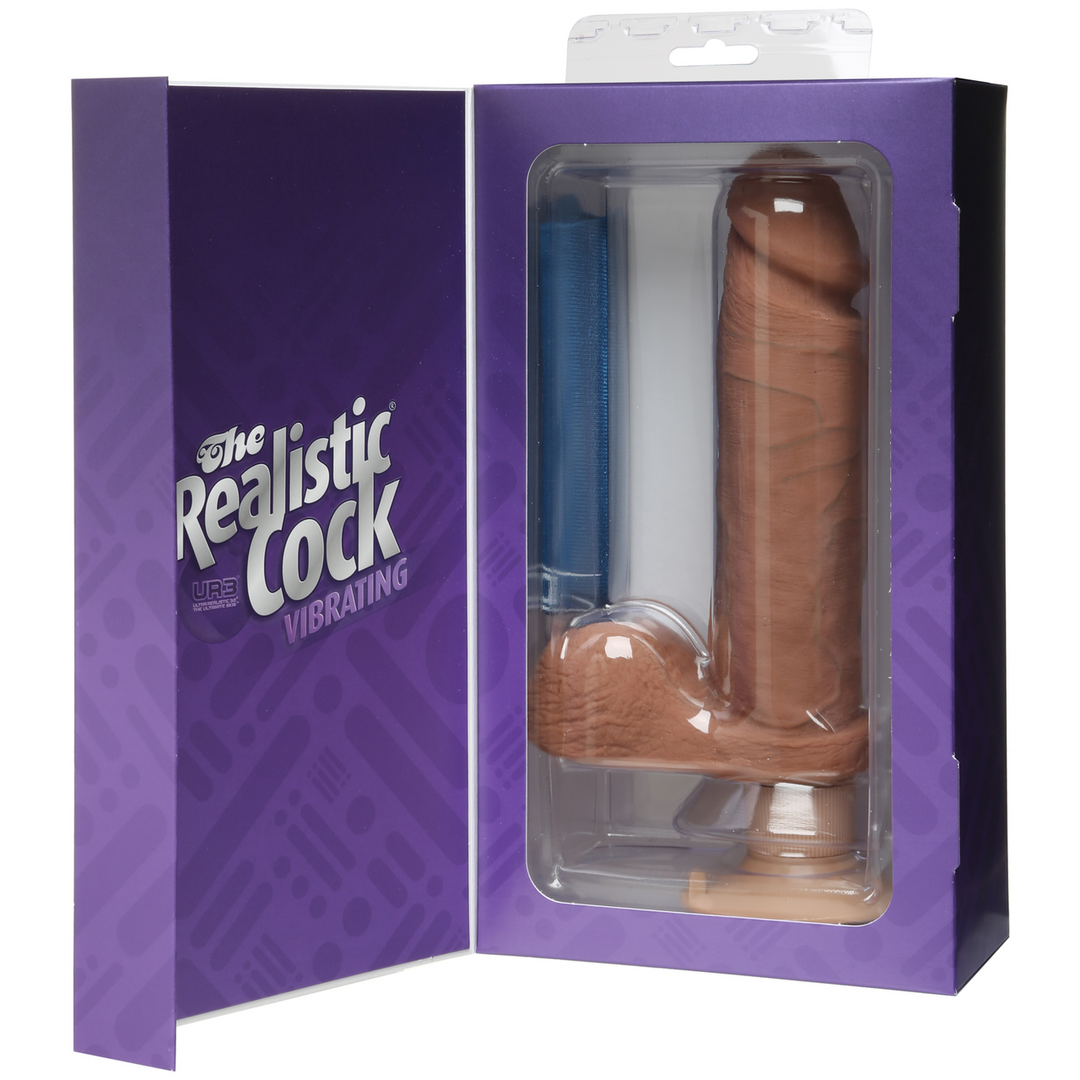 Vibrerende ULTRASKYN Dildo – 8 / 20 cm