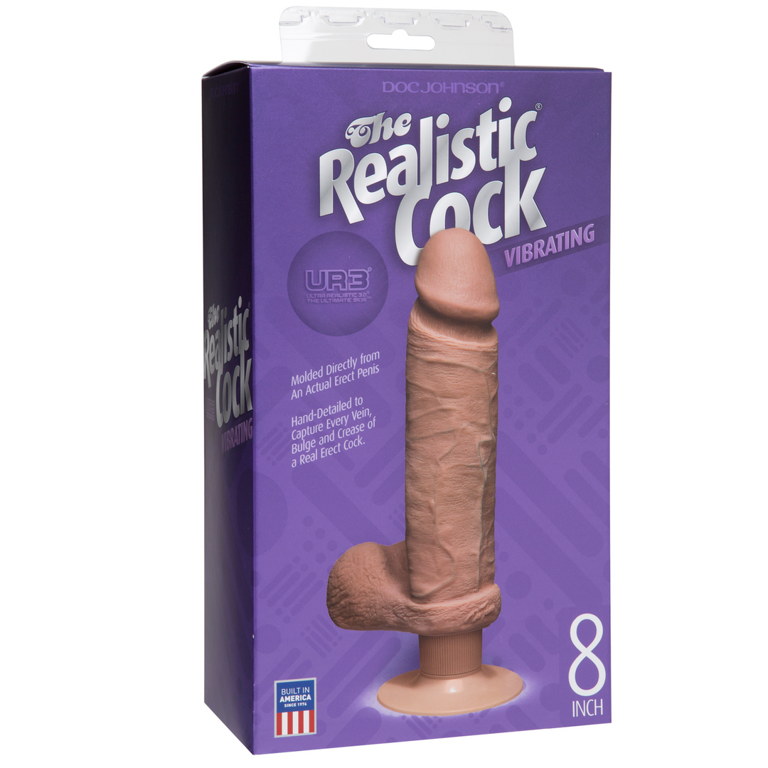 Vibrerende ULTRASKYN Dildo – 8 / 20 cm