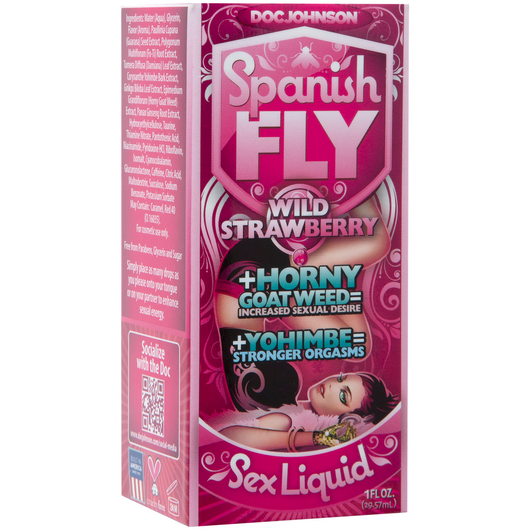 Sex Drops – Stimulerende Druppels – Wilde Aardbei – 1 fl oz / 30 ml