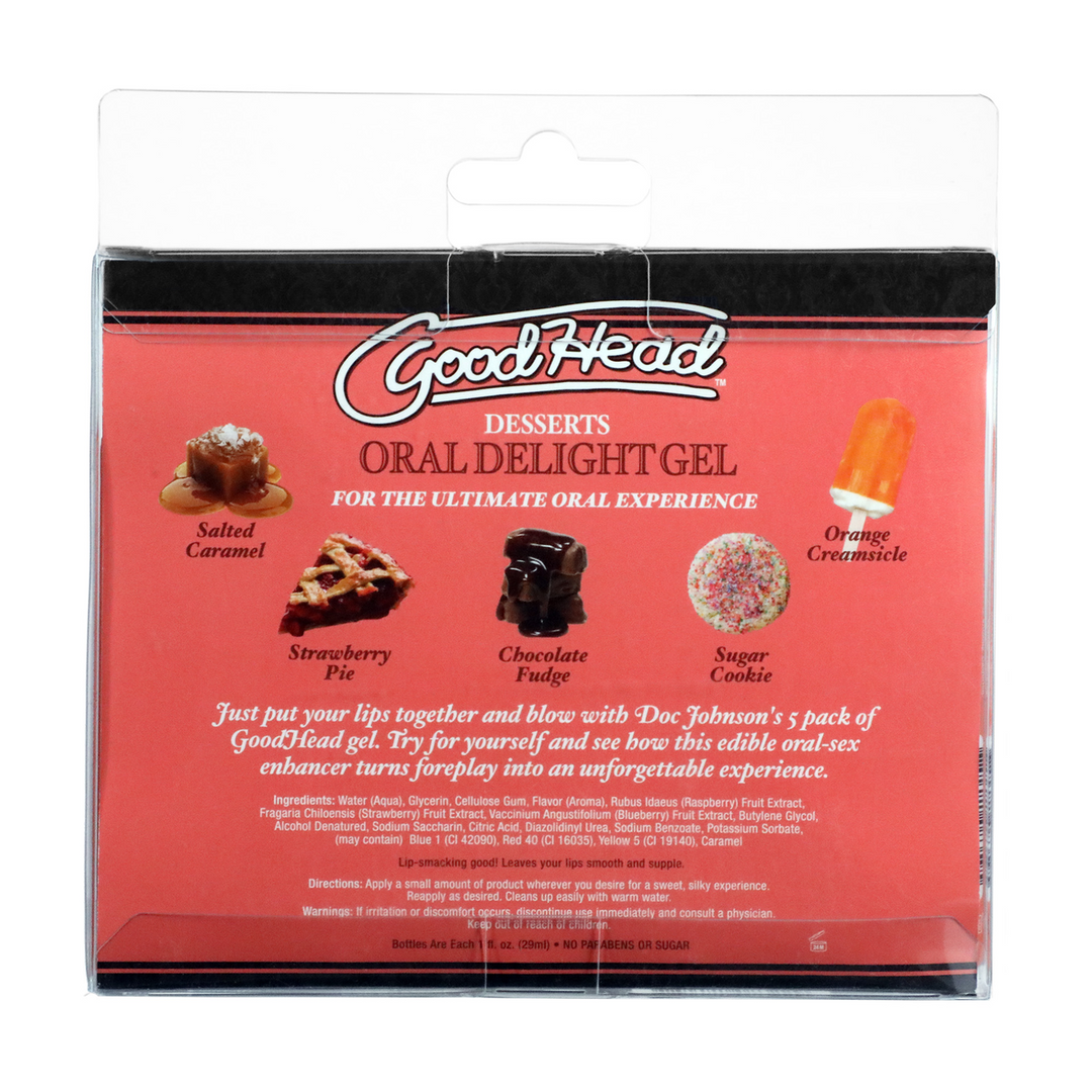 Orale Delight Gel – Desserts – 5 Pack – 1 fl oz / 29 ml