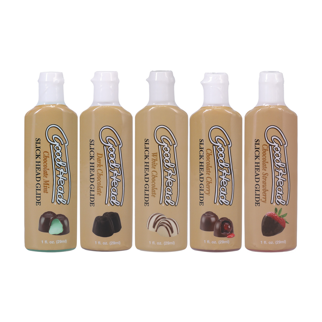 Slick Head Glide – Chocolates – 5 Pack – 1 fl oz / 29 ml