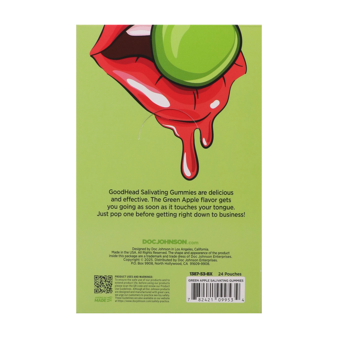 Speekselopwekkende Gummies – 24 stuks display – 12 gr – Groene Appel
