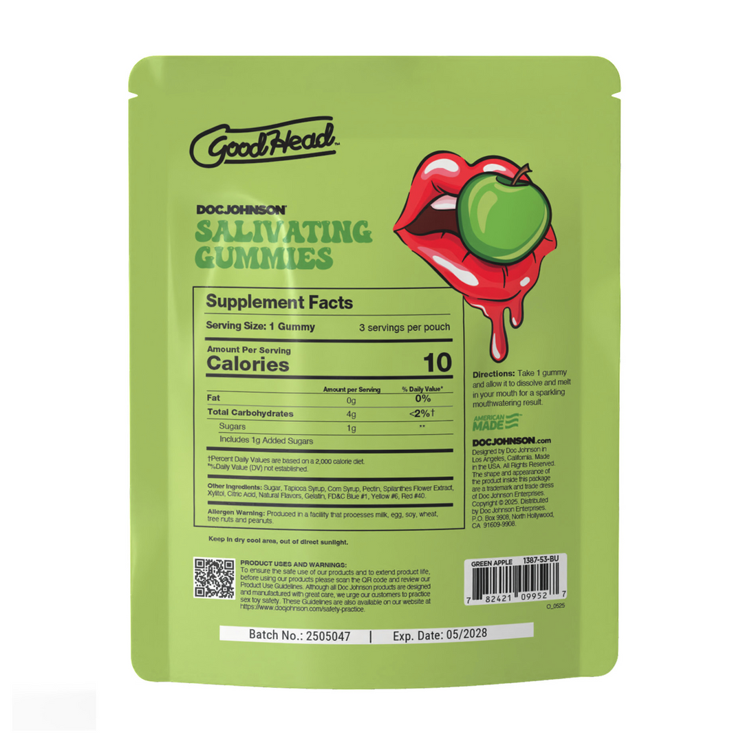 Speekselopwekkende Gummies – 24 stuks display – 12 gr – Groene Appel