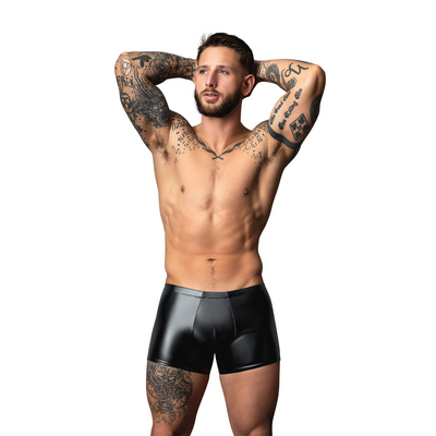 Wetlook Pouch Short - XL - Zwart Wetlook Pouch Short - XL - Zwart