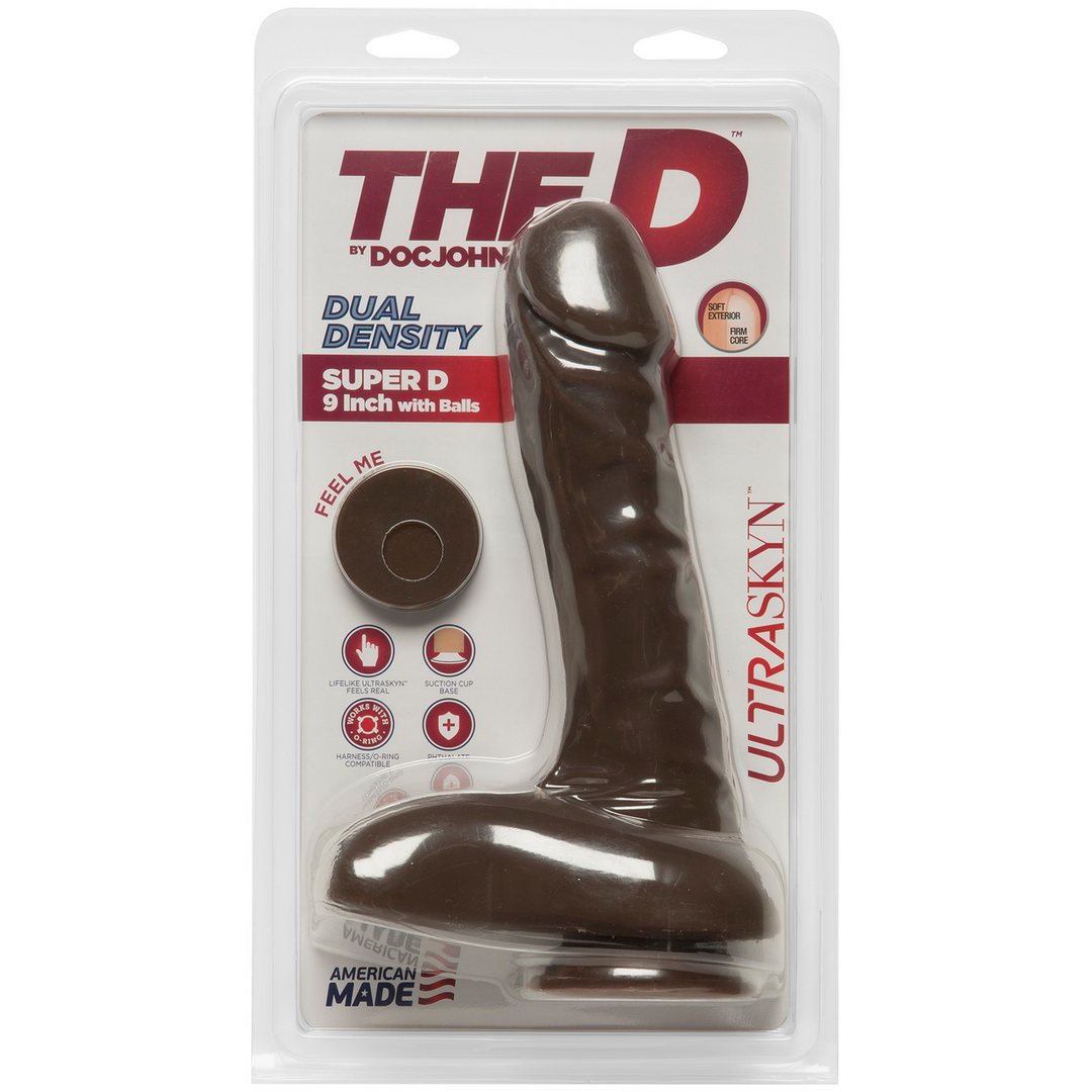 Super D – Realistic ULTRASKYN Dildo met Ballen – 9 / 22 cm