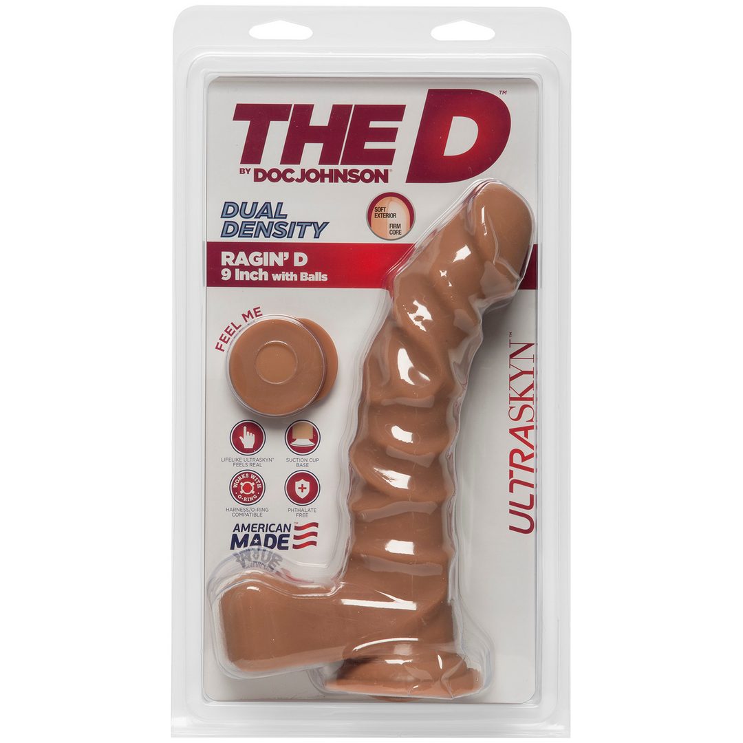 Ragin’ D – Realistic ULTRASKYN Dildo met Ballen – 9 / 22 cm
