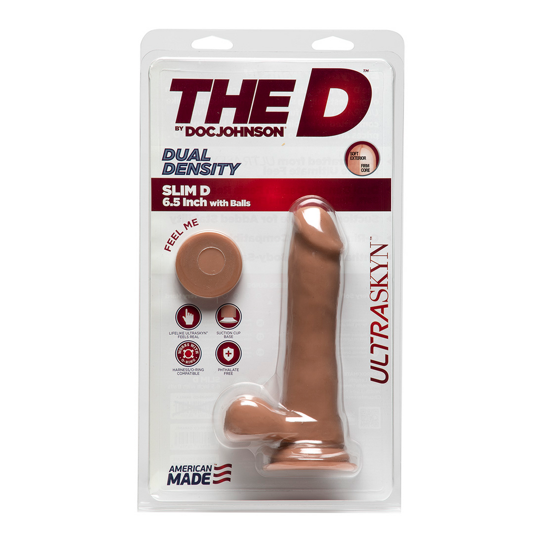 Slim D – Realistic ULTRASKYN Dildo met Ballen – 6 / 15 cm