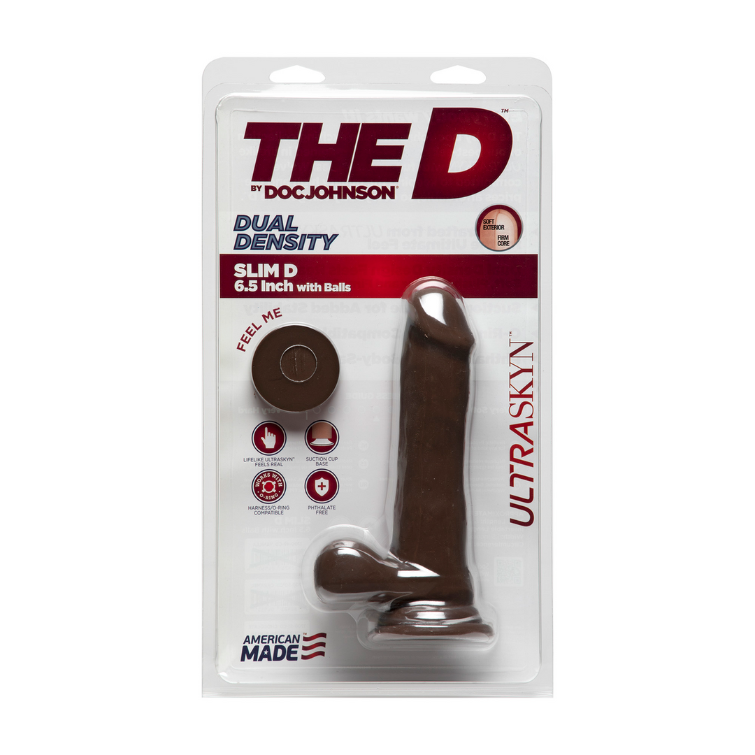 Slim D – Realistic ULTRASKYN Dildo met Ballen – 6 / 15 cm