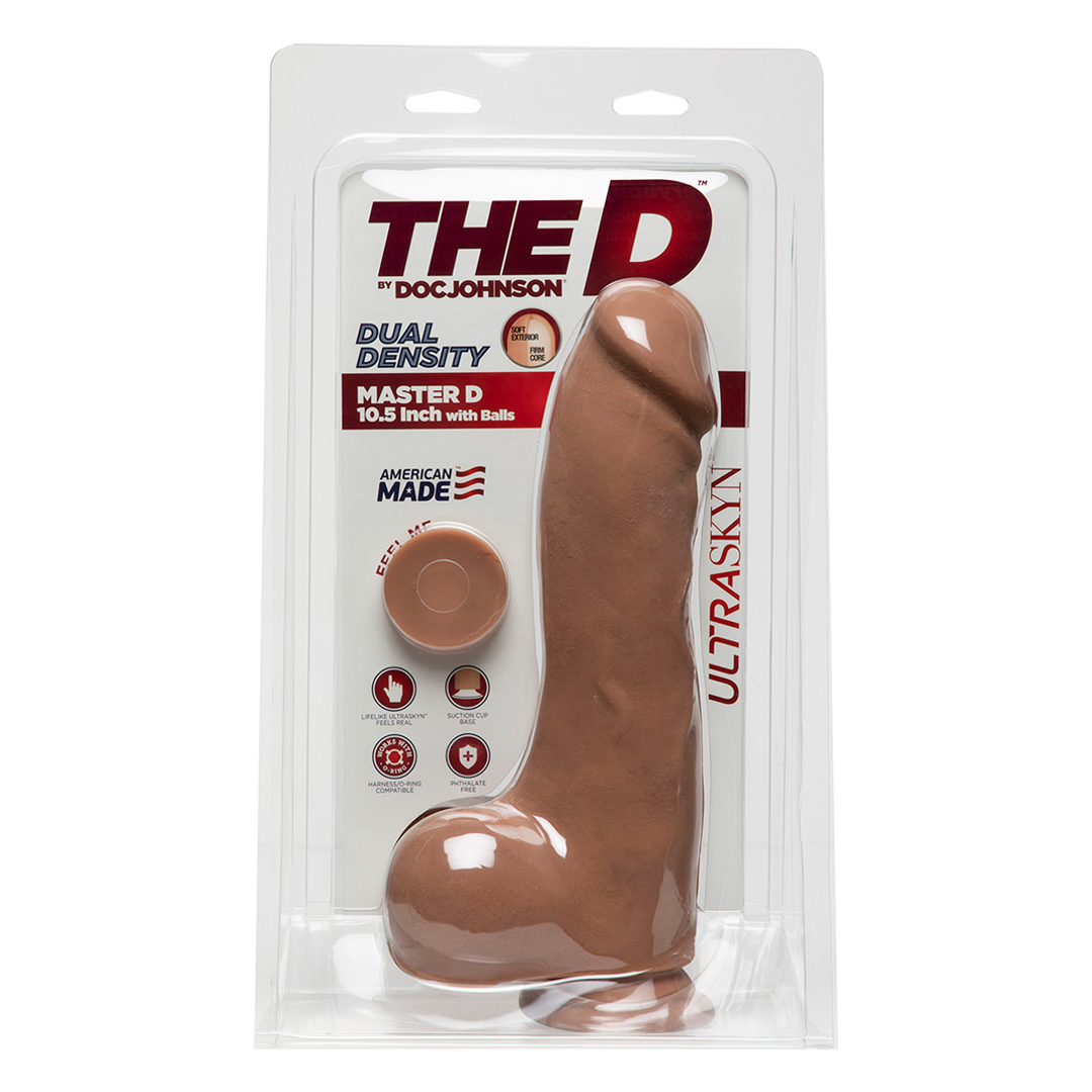 Master D – Realistic ULTRASKYN Dildo met Ballen – 10 / 25 cm