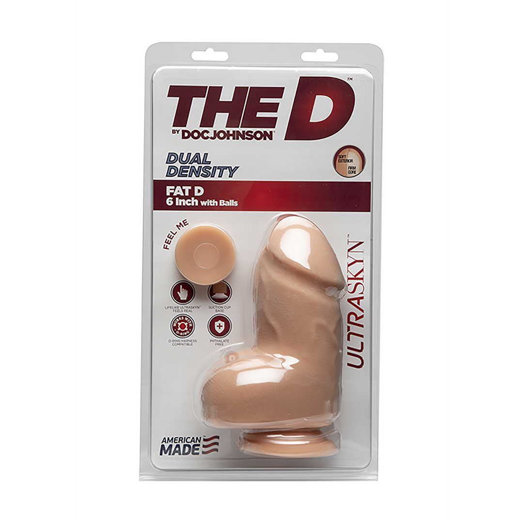 Fat D – Realistic ULTRASKYN Dildo met Ballen – 6 / 15 cm