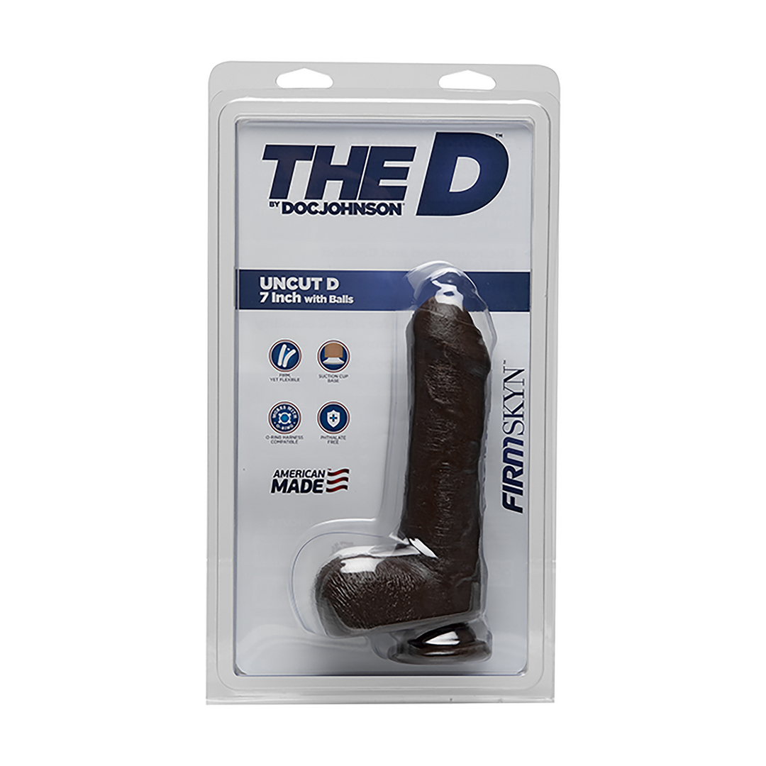 Uncut D – Realistic FIRMSKYN Dildo met Balls – 7 / 18 cm