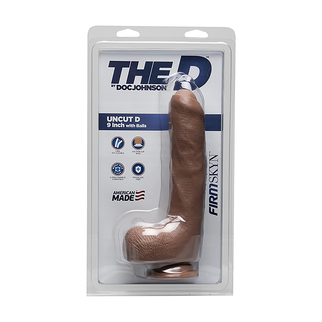 Uncut D – Realistic FIRMSKYN Dildo met Ballen – 9 / 22 cm