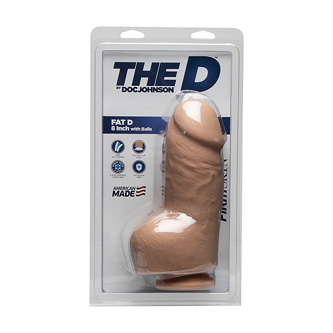 Fat D – Realistic FIRMSKYN Dildo met Ballen – 8 / 20 cm