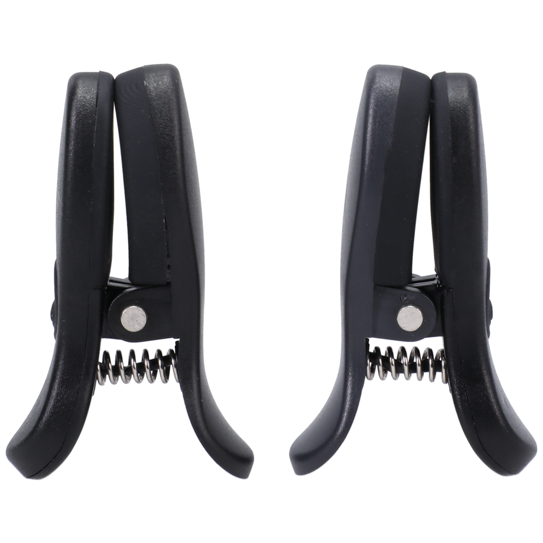 Pinzas Vibro - Abrazaderas de Pezones Vibrantes con Estuche - Negro