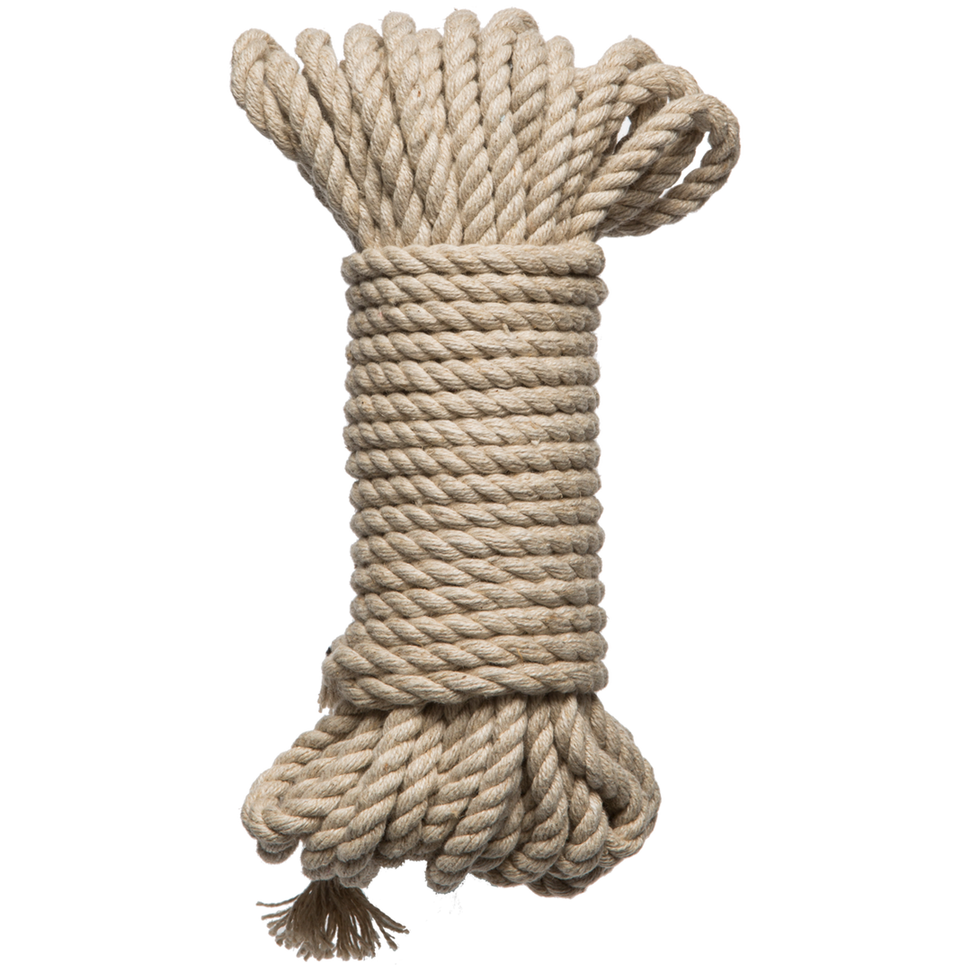 Bind en Tie – 6mm hennep bondage touw – 30 ft – natuurlijk