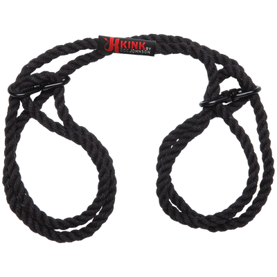 Beperk - 6mm Hennep Pols- of Enkelboeien - Zwart Beperk - 6mm Hennep Pols- of Enkelboeien - Zwart