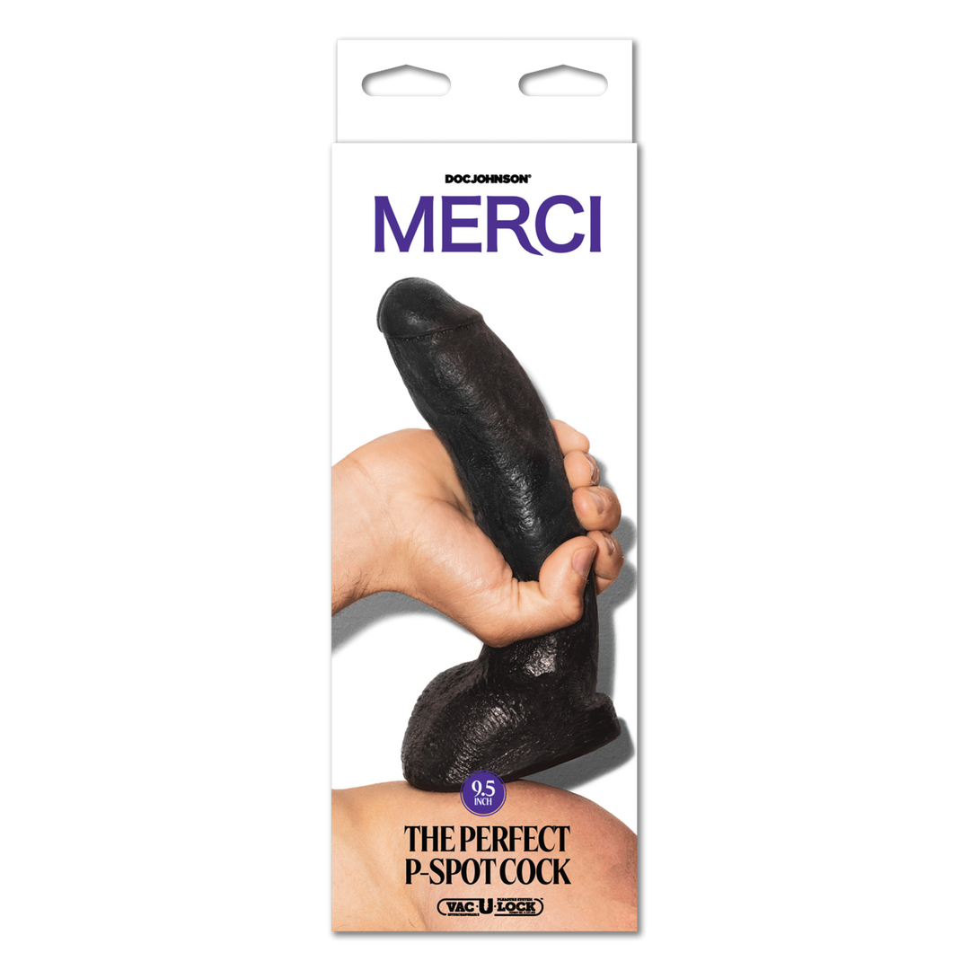 De Perfecte P-Spot Cock – 9.5 / 24 cm – Zwart