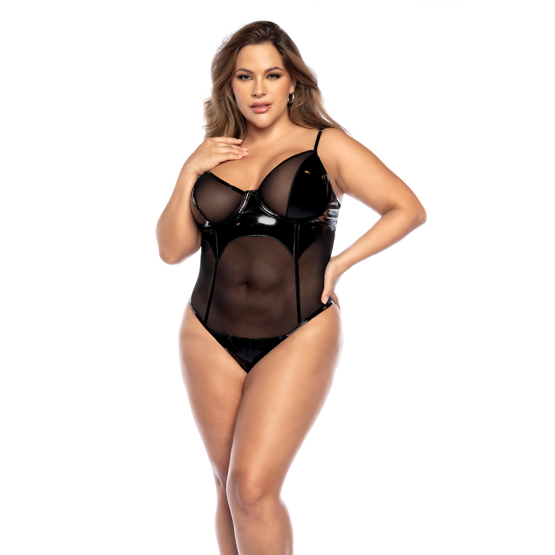 Bodysuit - 3/4X - Negro Brillante