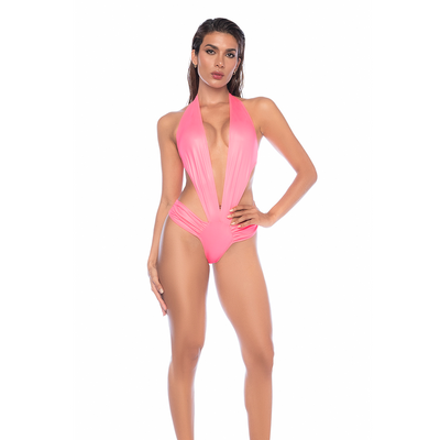Bodysuit - L/XL - Wet Look Roze Bodysuit - L/XL - Wet Look Roze