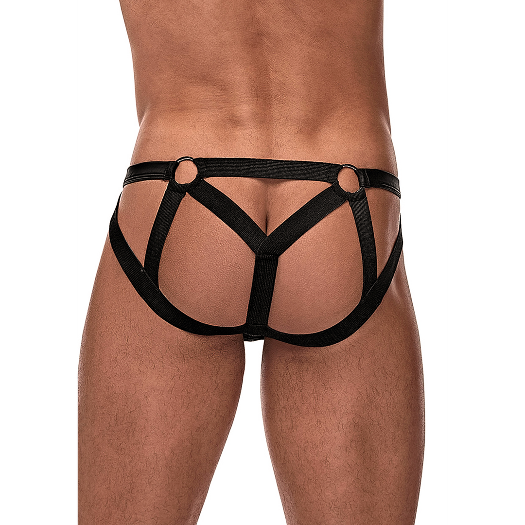 Strappy Ring Jock – S/M – Zwart
