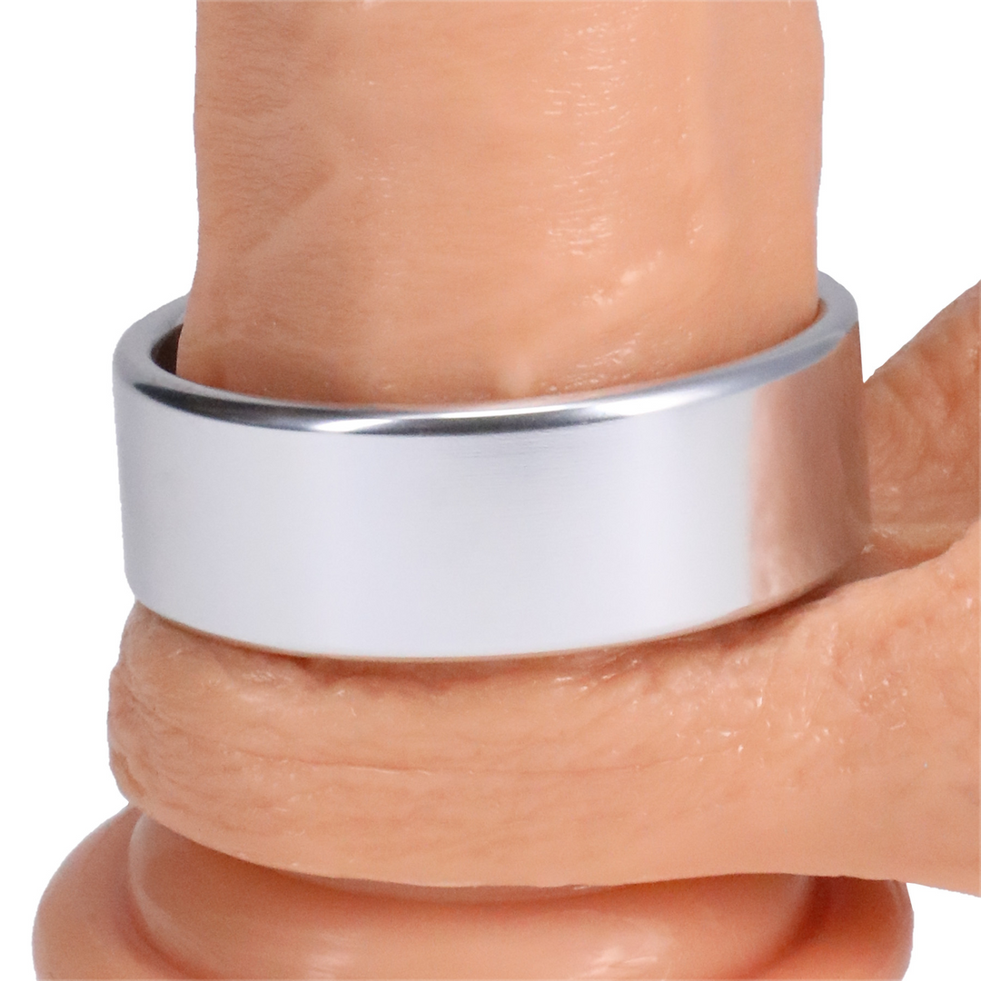 Geborsteld Legering – Cockring – Extra Groot