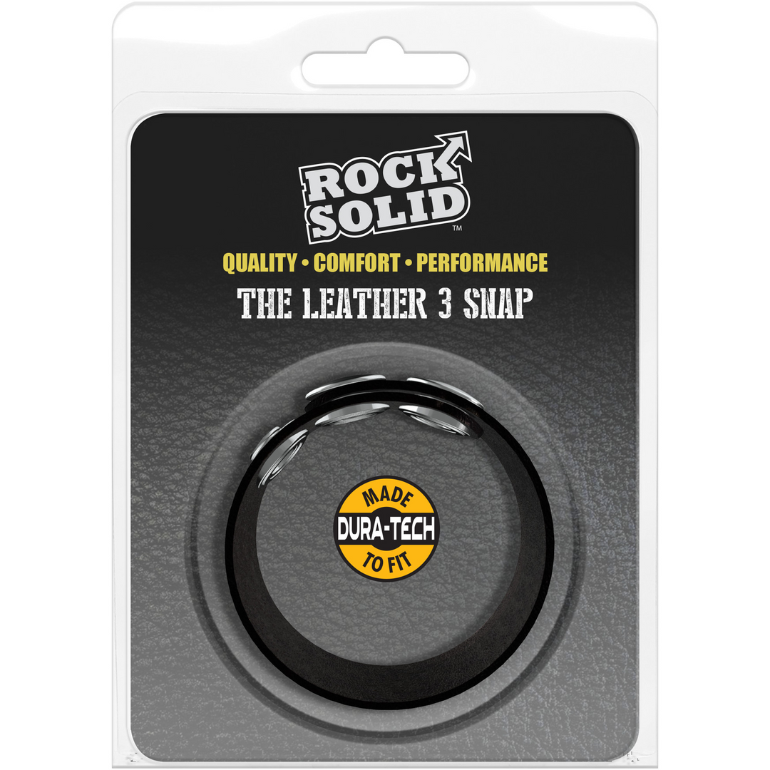 De Leather 3 Snap – Leather Cockring