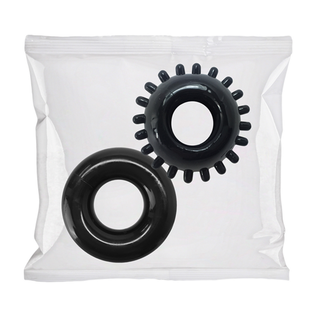 2 Pack C-Ring Set – Bulk Refill 50 Stuks – Zwart