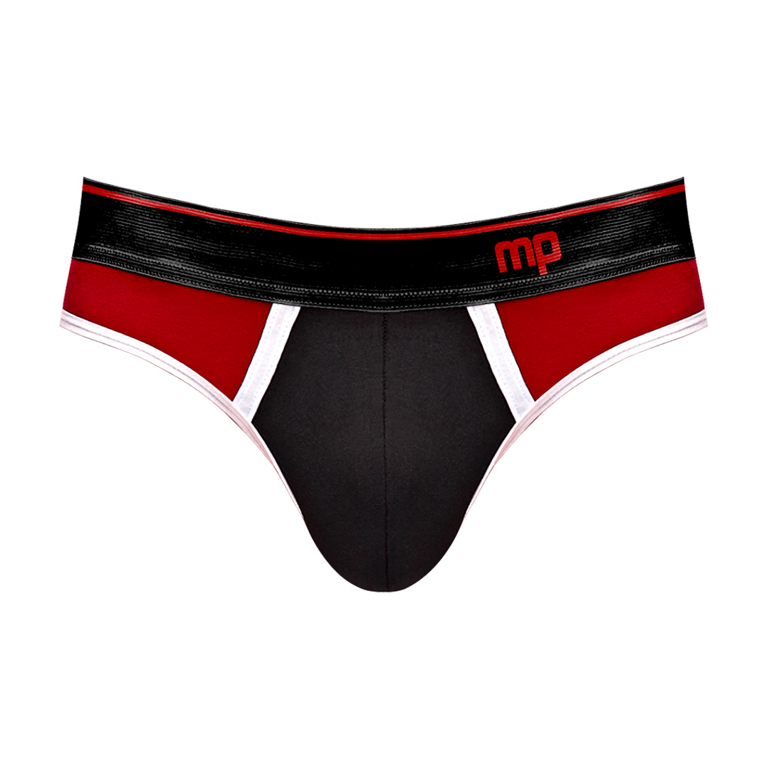 Panel Jock – L/XL – Zwart/Rood