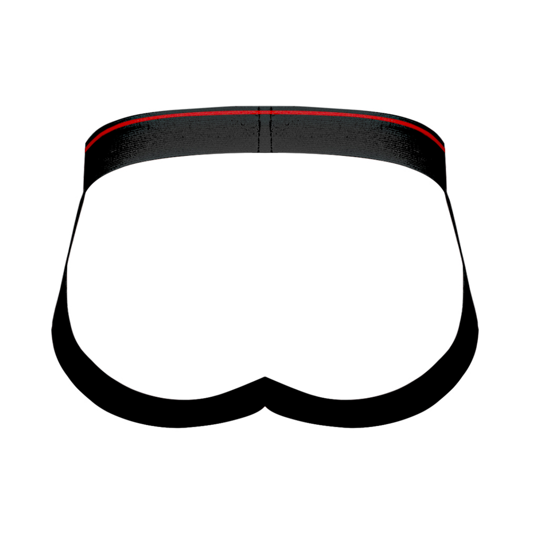 Panel Jock – S/M – Zwart/Rood
