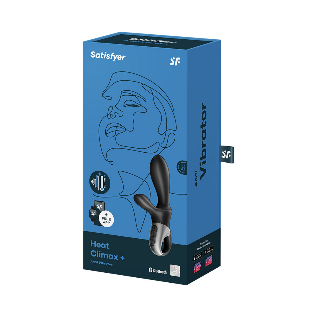 Heat Climax – Verwarmende Anale Vibrator – Zwart