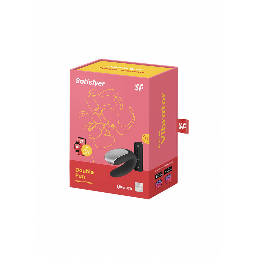 Dubbel Plezier – Partner Vibrator – Zwart