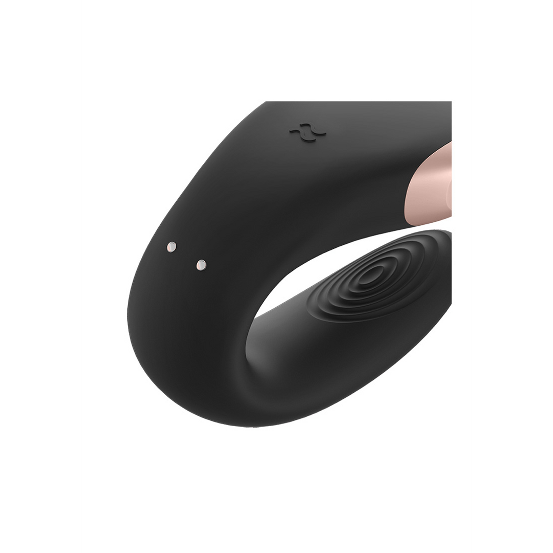 Double Love – Luxe Partner Vibrator – Zwart
