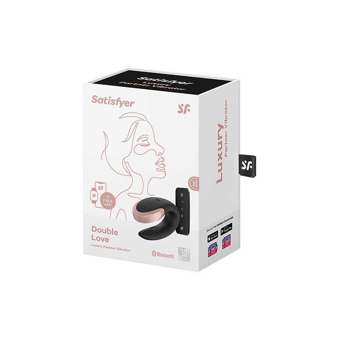 Double Love – Luxe Partner Vibrator – Zwart