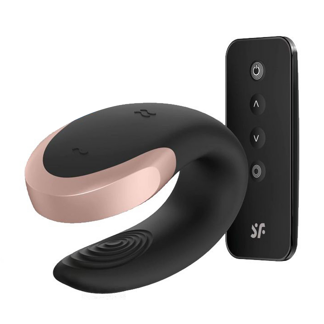 Double Love – Luxe Partner Vibrator – Zwart