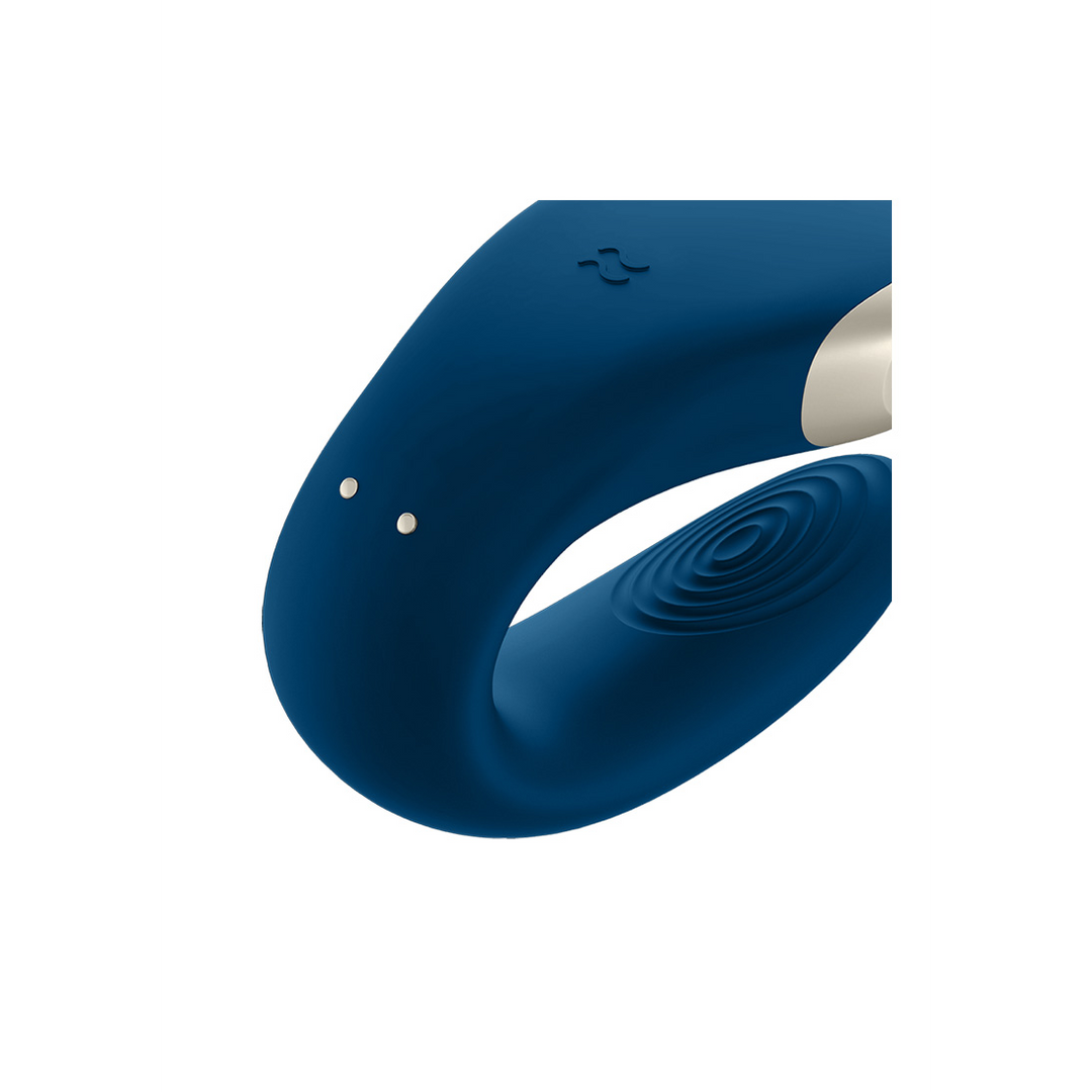 Double Love – Luxe Partner Vibrator – Blauw
