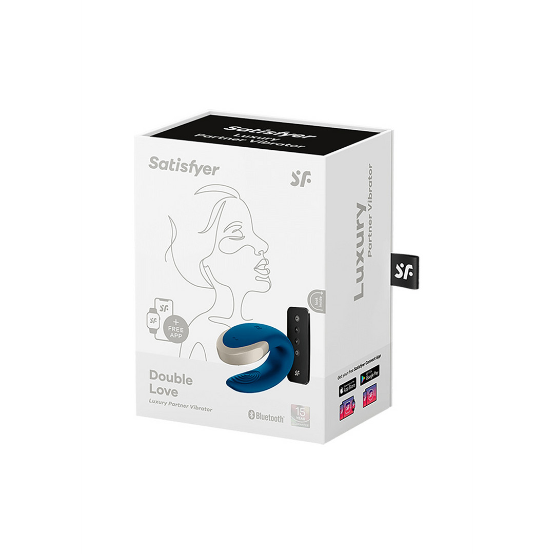 Double Love – Luxe Partner Vibrator – Blauw