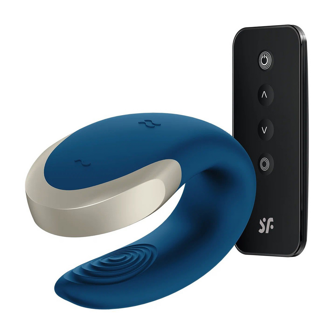Double Love – Luxe Partner Vibrator – Blauw