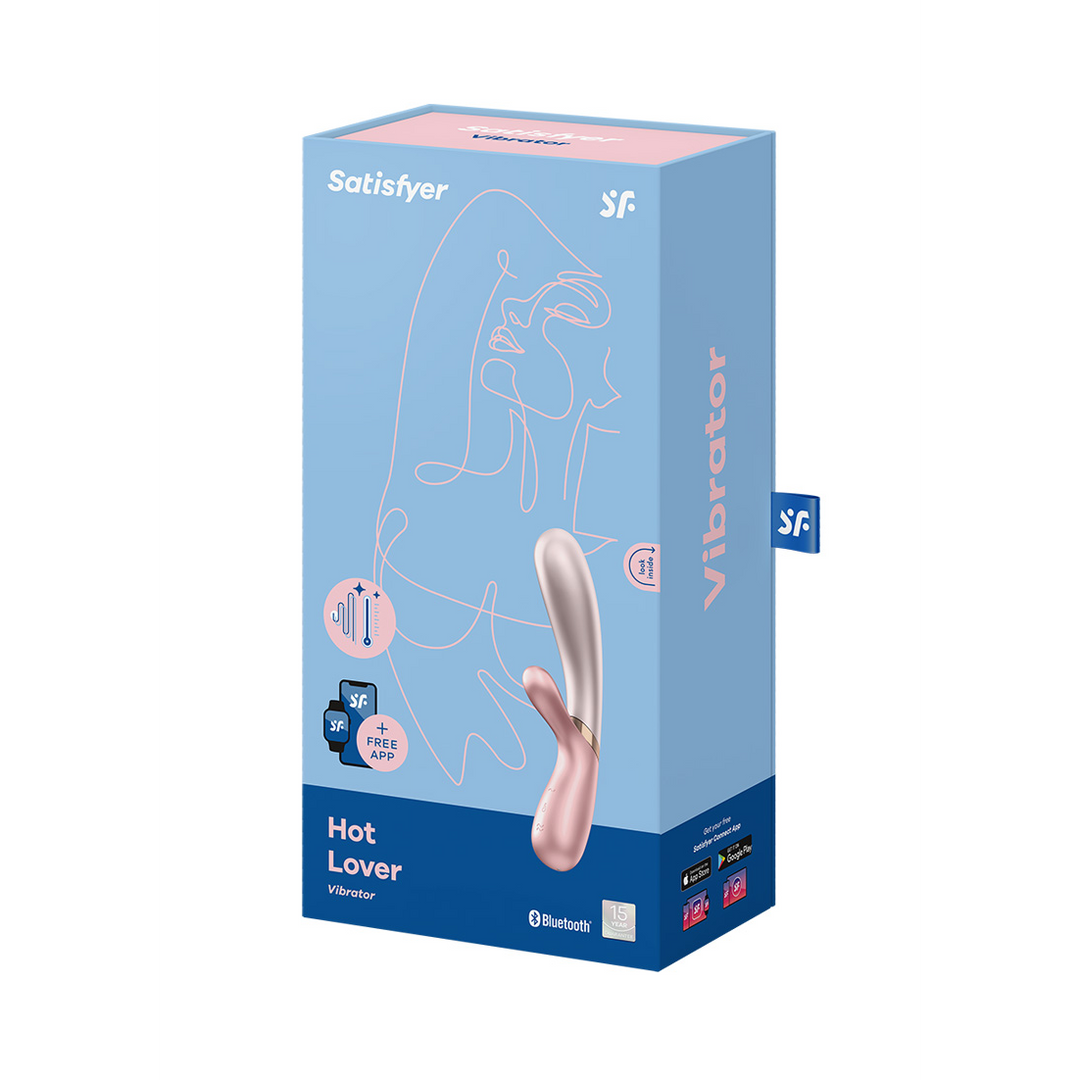 Hot Lover – Verwarmende Konijnen Vibrator – Donkerroze